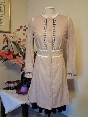 NOA NOA Tailored Embroidered Coat Lined Spring Fall Outerwear Women S Classic